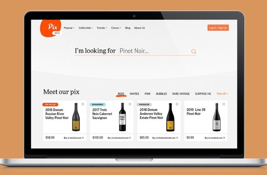 Photo for: Pix - World’s First Wine Discovery Platform
